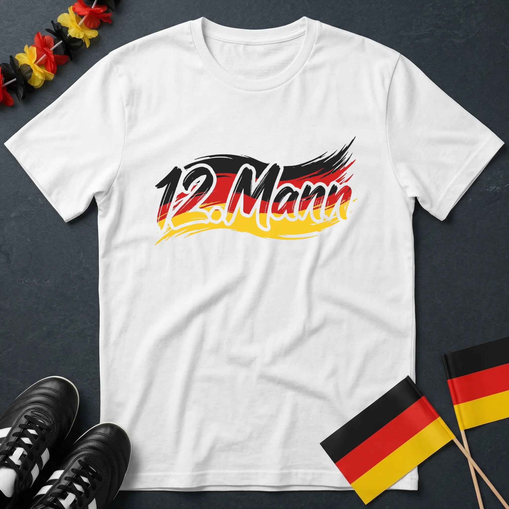 12. Mann Deutschland Flagge WM T-Shirt