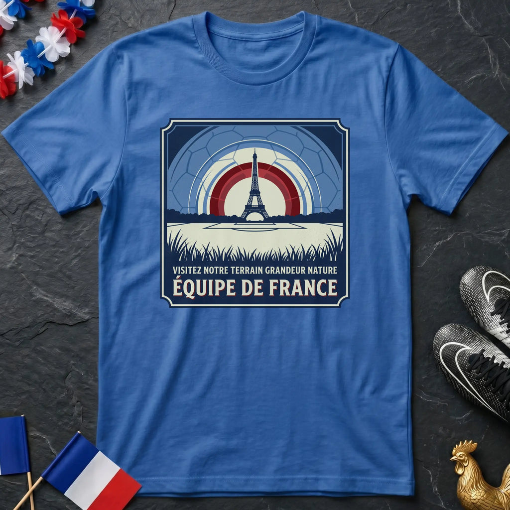 Visitez Notre Terrain Grandeur Nature Équipe de France T-Shirt Coupe du Monde