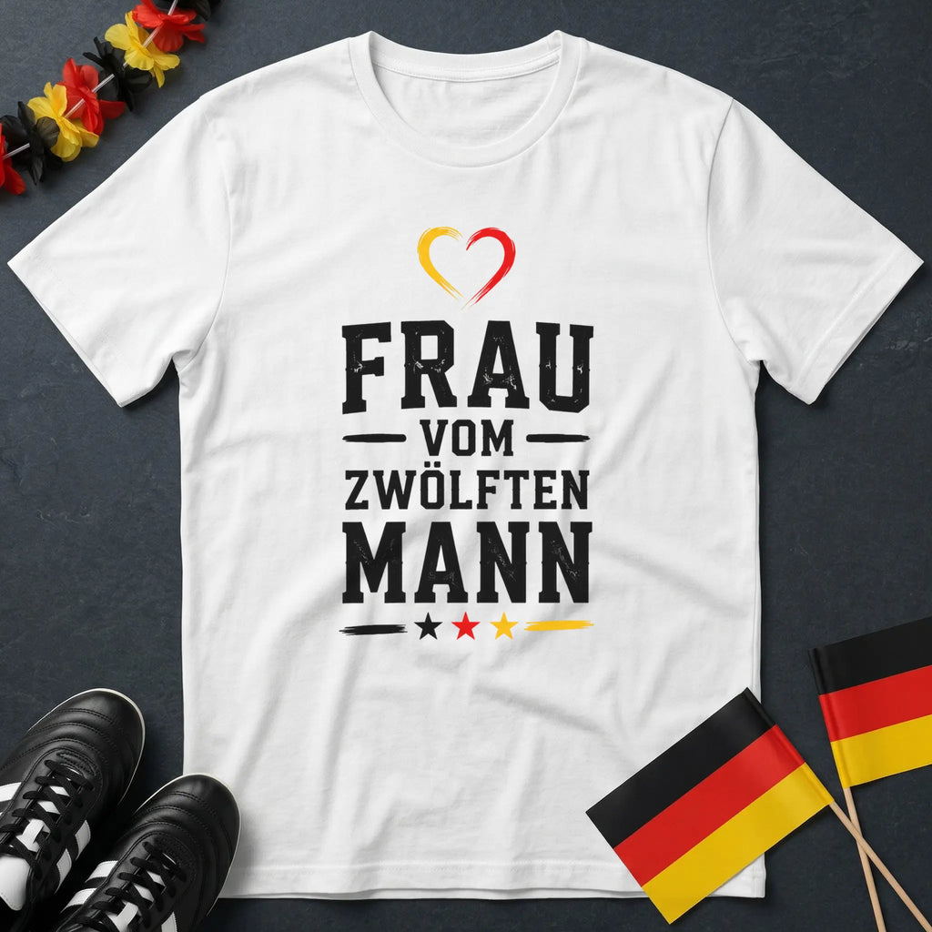 Frau Vom Zwölften Mann WM T-Shirt