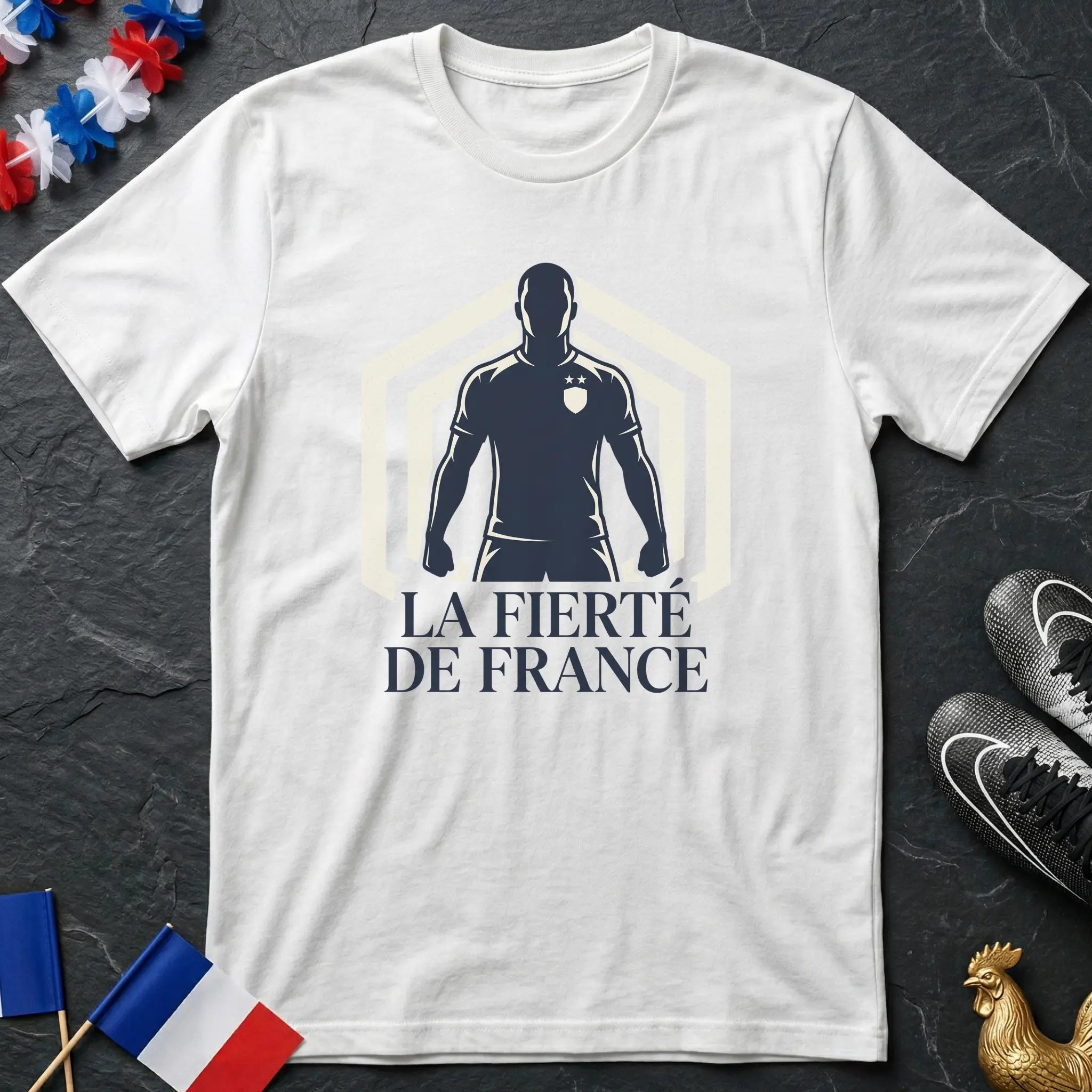 La Fierté de France Joueur Silhouette T-Shirt Coupe du Monde