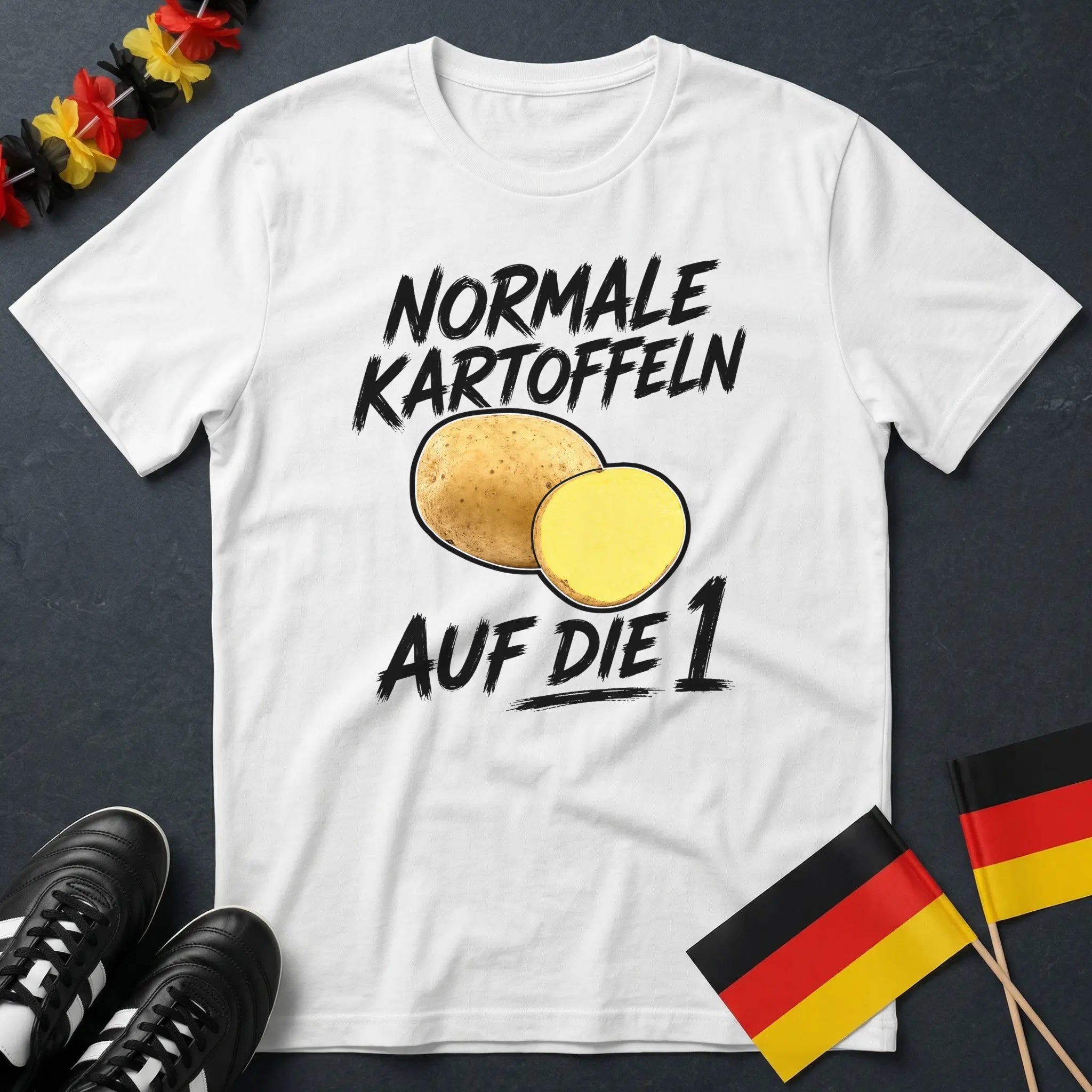 Normale Kartoffeln auf die Eins WM T-Shirt