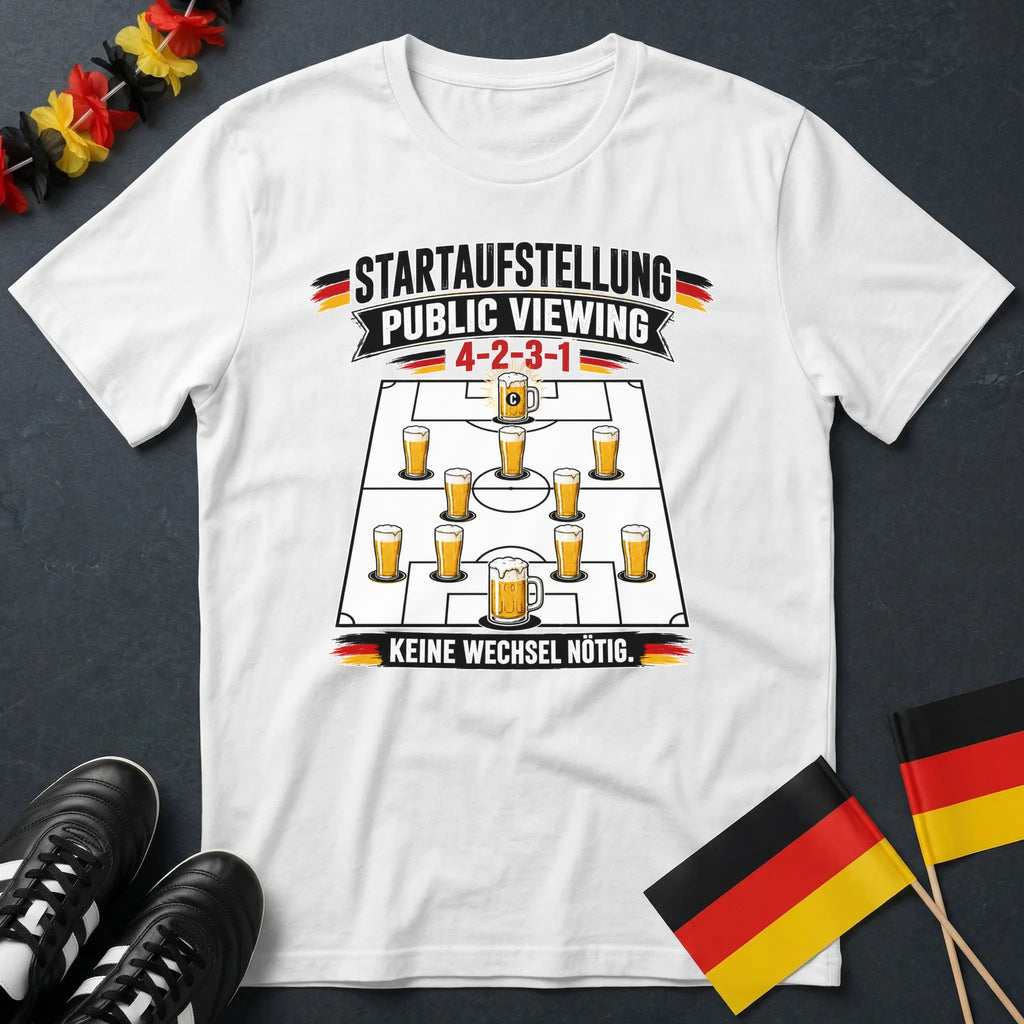 Bier Startaufstellung WM T-Shirt