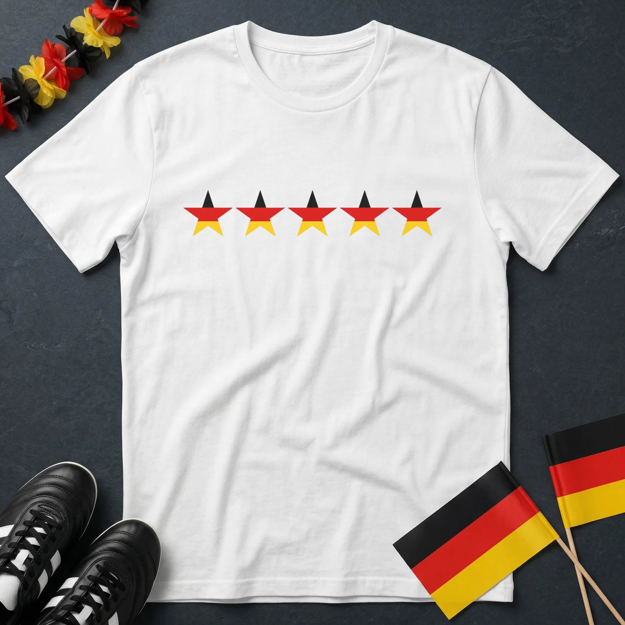 5 Sterne in Deutschland Farben WM T-Shirt