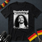 Schwarzes Cucurella Fußball T-Shirt für Deutschland-Fans