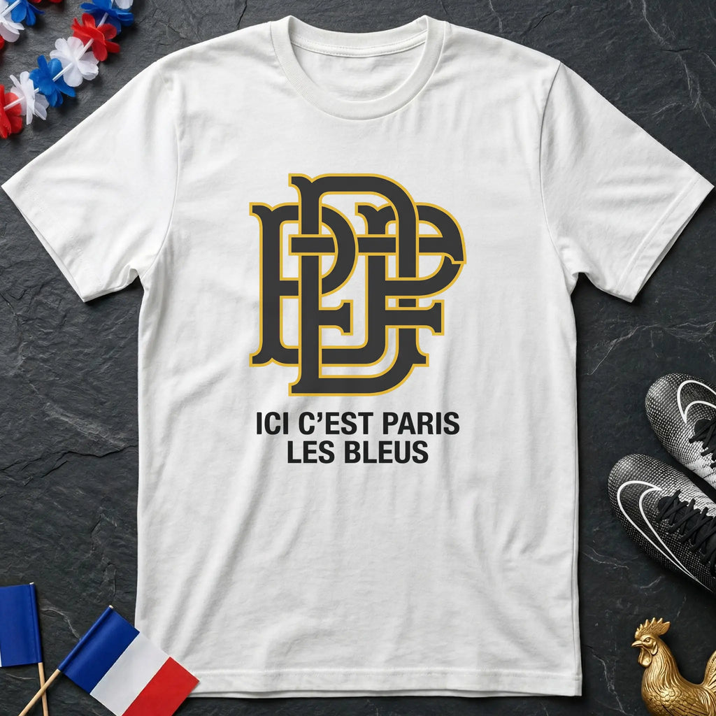 Ici C'est Paris Les Bleus Monogramme T-Shirt Coupe du Monde