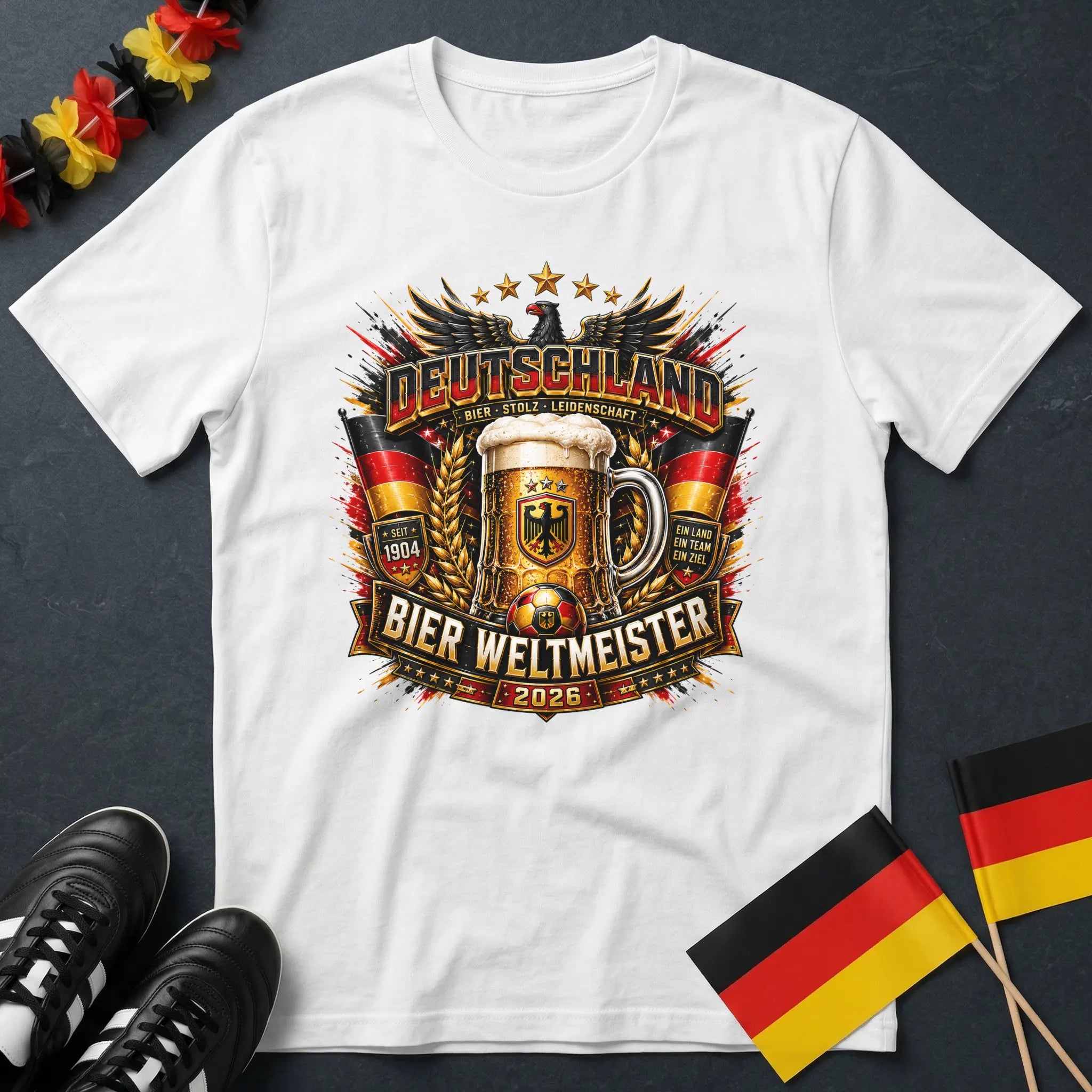 Deutschland Bier Weltmeister 2026 WM T-Shirt