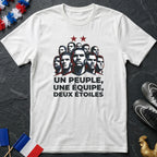 Un Peuple Une Équipe Deux Étoiles France T-Shirt Coupe du Monde