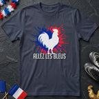 Allez Les Bleus Coq Gaulois Splash T-Shirt Coupe du Monde