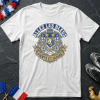 Allez Les Bleus Fierté et Gloire Depuis 1904 Blason Royal  T-Shirt Coupe du Monde
