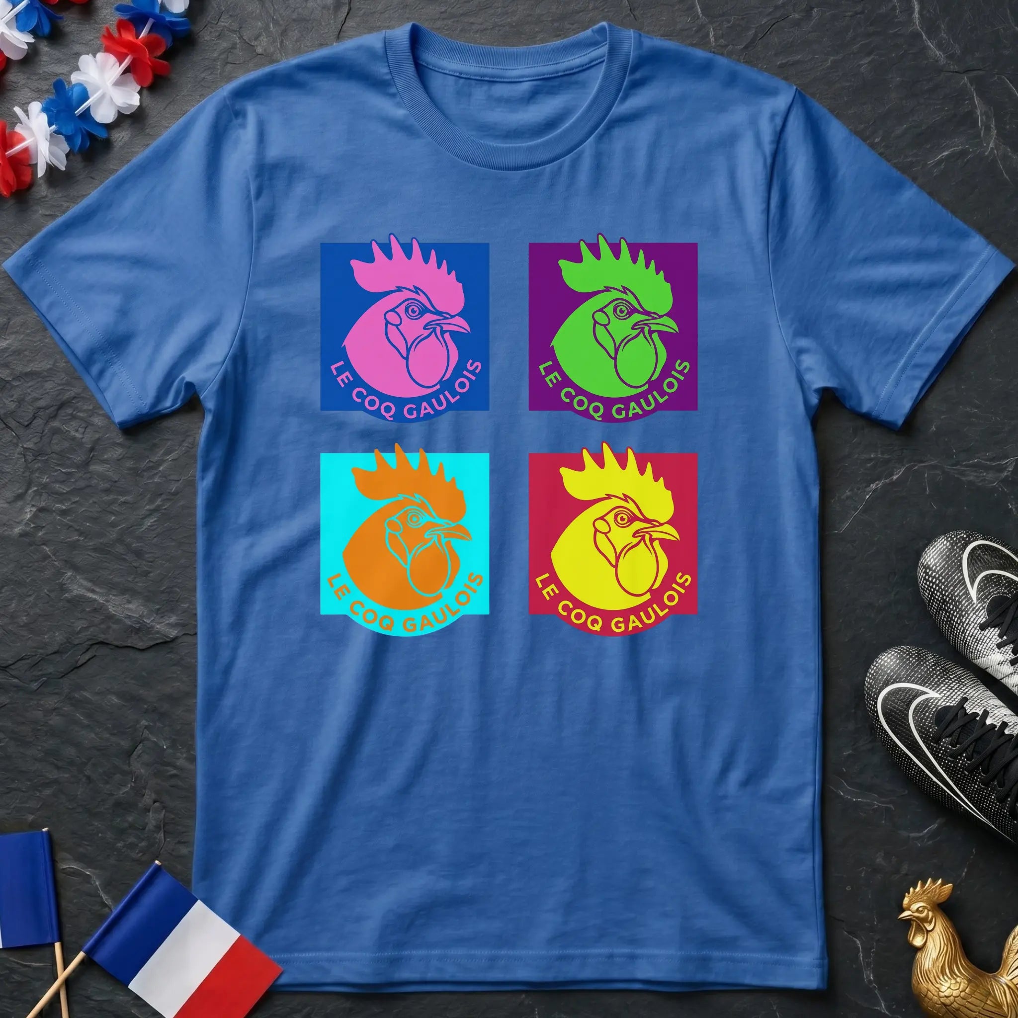 Le Coq Gaulois Pop Art T-Shirt Coupe du Monde
