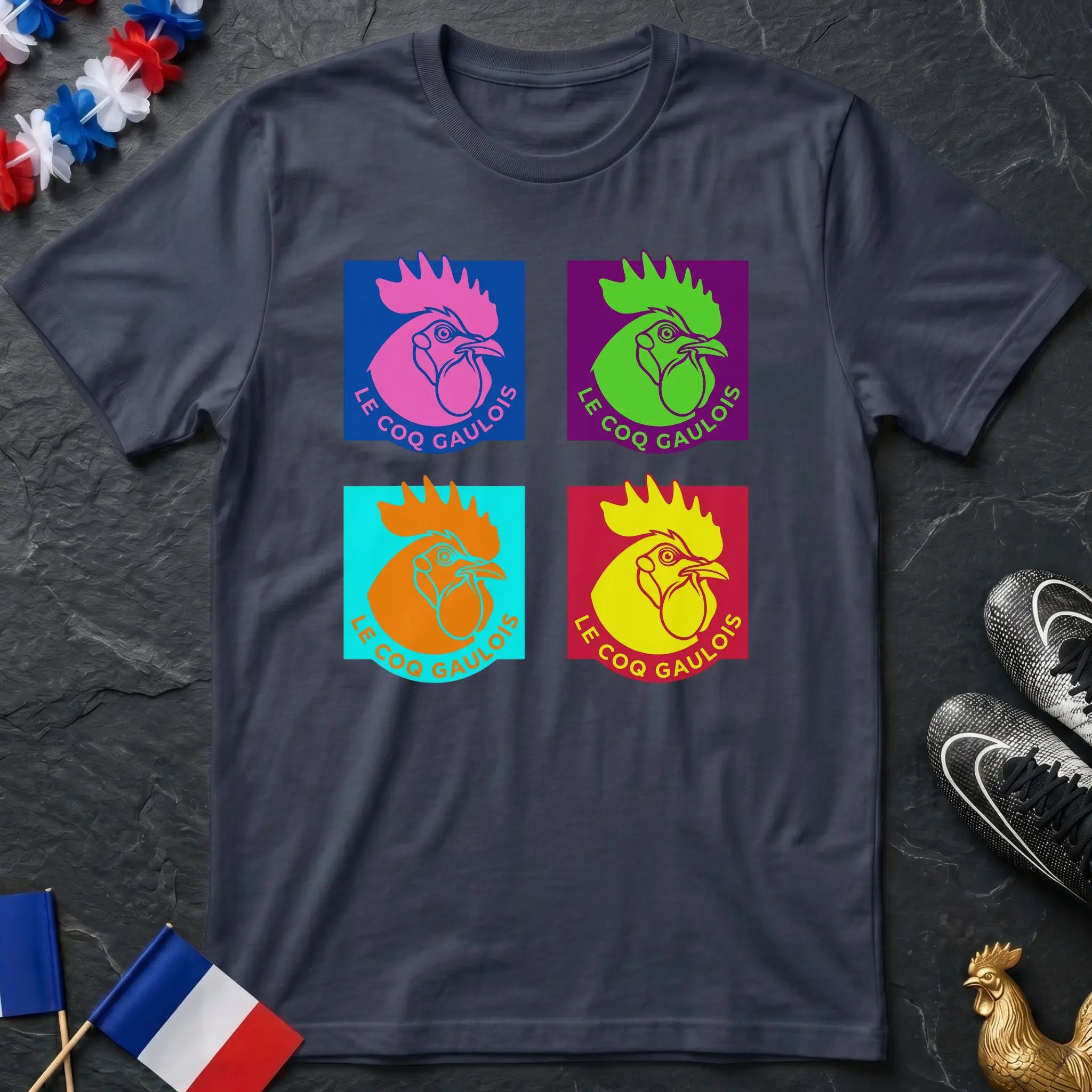 Le Coq Gaulois Pop Art T-Shirt Coupe du Monde