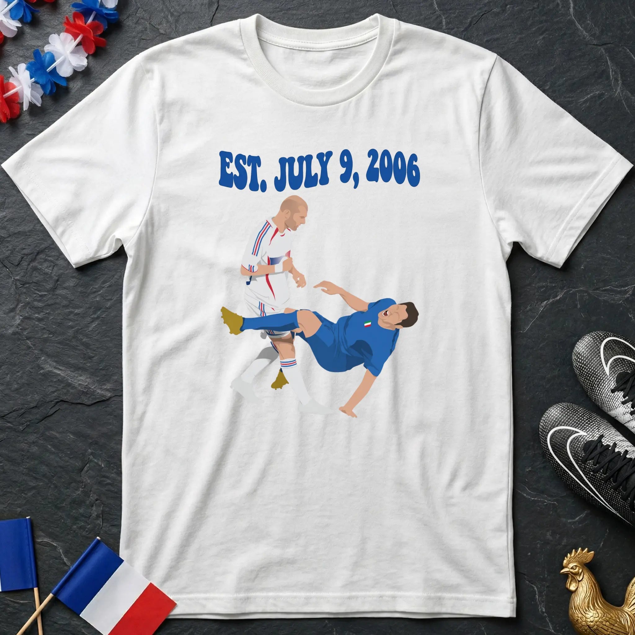 Zinédine Zidane Est. July 9, 2006 T-Shirt Coupe du Monde