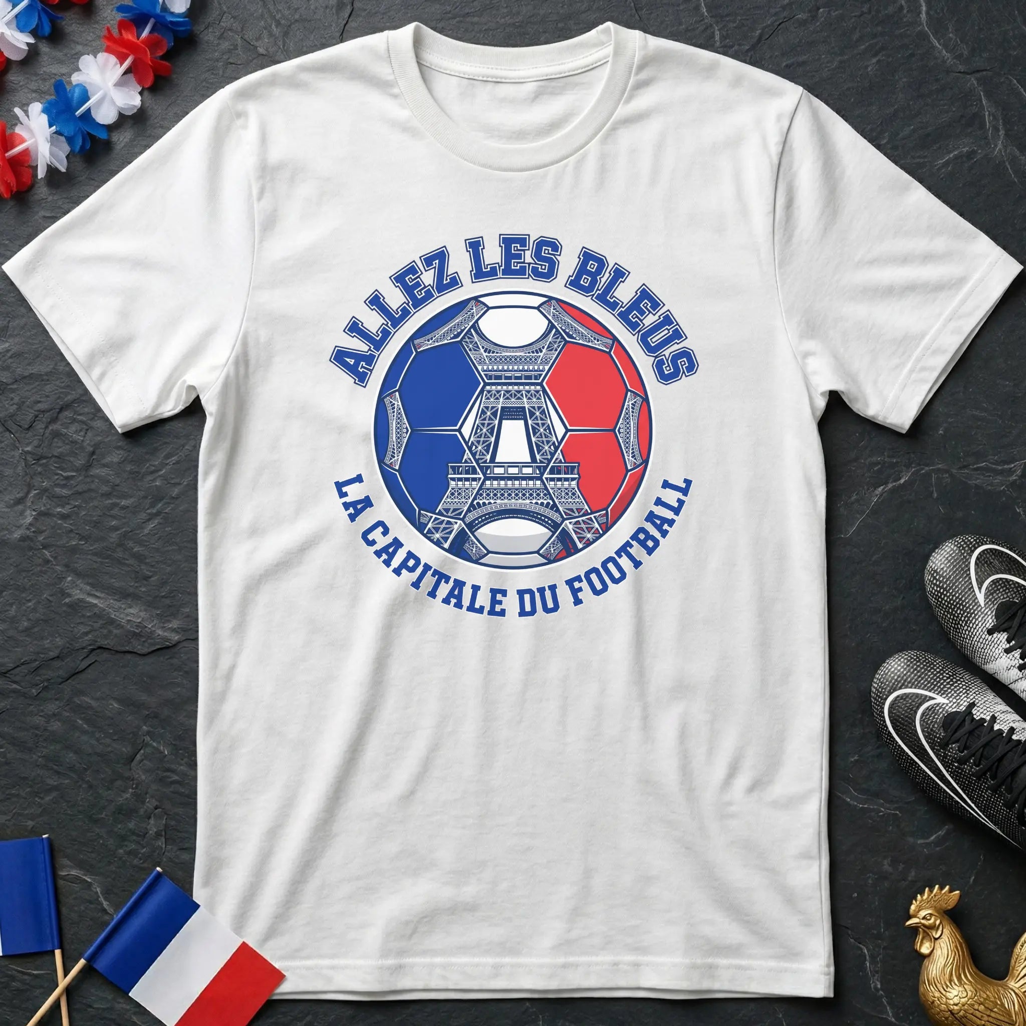 France Allez Les Bleus La Capitale du Football T-Shirt Coupe du Monde