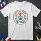 France Équipe de France Depuis Toujours Coq Mascotte Badge T-Shirt Coupe du Monde